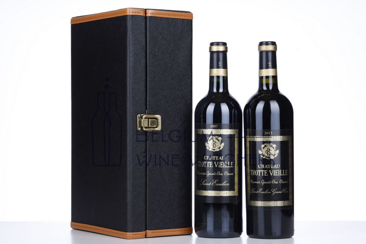 Picture of 2007 and 2013  Trotte Vieille - Saint Emilion Premier Grand Cru Classé B in a luxury gift box